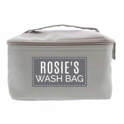 Personalised Classic Grey Vanity Bag