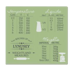 Personalised Conversions Glass Chopping Board / Worktop Saver