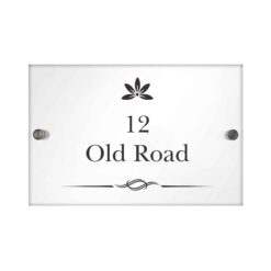 Personalised Decorative Swirl Acrylic House Sign