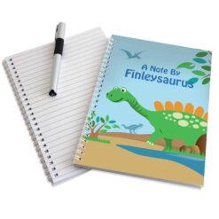 Personalised Dinosaur A5 Notebook