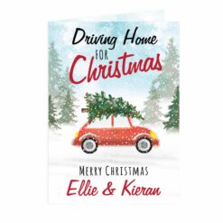 Personalised 'Driving Home For Christmas' Card