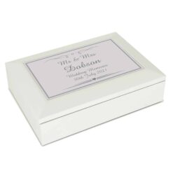 Personalised Elegant Wooden Jewellery Box
