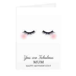 Personalised Eyelashes Card