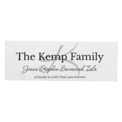 Personalised Family Wooden Block Sign