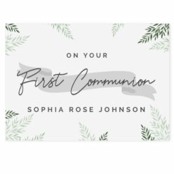 Personalised First Communion Card