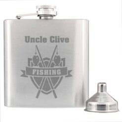 Personalised Fishing Hip Flask