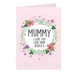 Personalised Floral Card