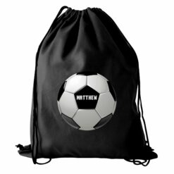 Personalised Football Black Swim & Kit Bag