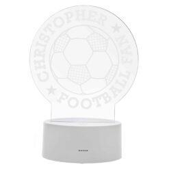 Personalised Football LED Colour Changing Desk Night Light