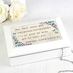 Personalised Forget me not Jewellery Box