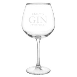 Personalised Gin Balloon Glass