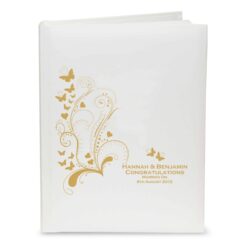 Personalised Gold Butterfly Swirl Traditional Album