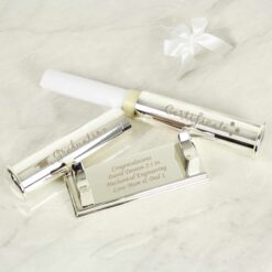 Personalised Graduation Silver Plated Certificate Holder