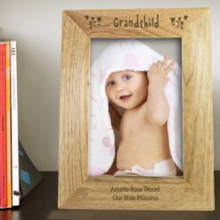 Personalised Grandchild 5x7 Wooden Photo Frame