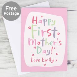 Personalised Happy First Mother's Day Card
