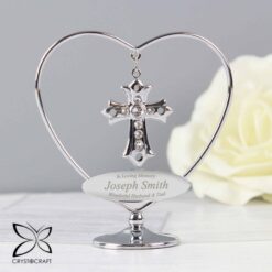 Personalised In Loving Memory Crystocraft Cross