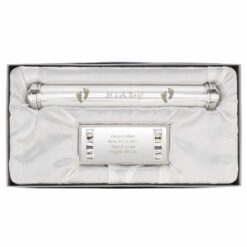 Personalised Its A Boy Silver Plated Certificate Holder