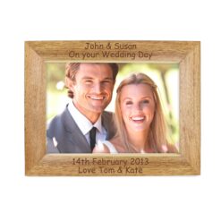 Personalised Landscape 7x5 Wooden Photo Frame