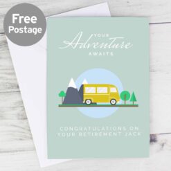 Personalised Leaving, Retirement, Adventure Card