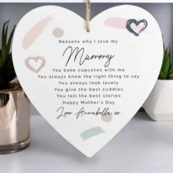 Personalised Love Large Wooden Heart
