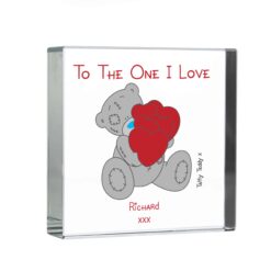 Personalised Me to You Big Heart Large Crystal Token