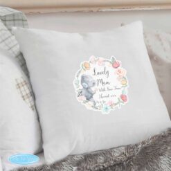 Personalised Me to You Floral Cream Cushion Cover