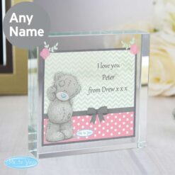 Personalised Me To You Pastel Polka Dot for Her Large Crystal Token