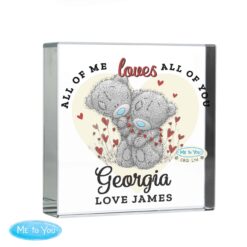 Personalised Me to You Valentine Crystal Token