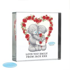 Personalised Me to You Valentine Large Crystal Token