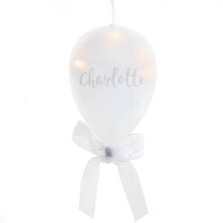 Personalised Message LED Hanging Glass Balloon