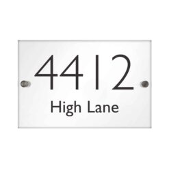 Personalised Modern Acrylic House Sign