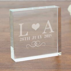 Personalised Monogram Large Crystal Token