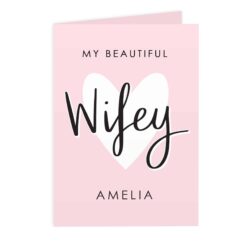 Personalised My Beautiful Wifey Card