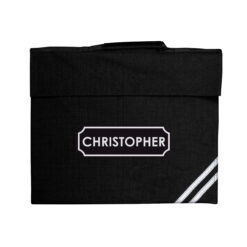 Personalised Name Only Black Book Bag