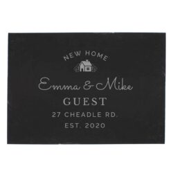Personalised New Home Slate Placemat