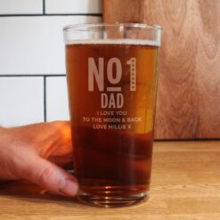 Personalised No. 1 Pint Glass