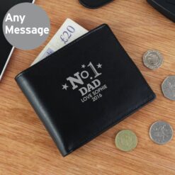 Personalised No.1 Leather Wallet