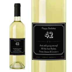 Personalised Ornate White Wine