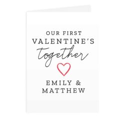 Personalised Our 1st Valentine's Day Card