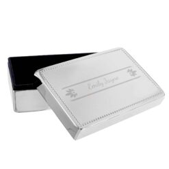 Personalised Petals Rectangular Jewellery Box