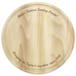 Personalised Plain Round Chopping Board