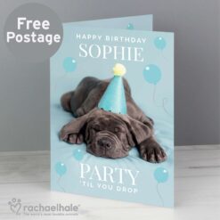Personalised Rachael Hale 'Party 'Til You Drop' Card