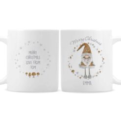 Personalised Scandinavian Christmas Gnome Mug