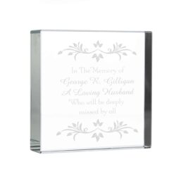 Personalised Sentiments Large Crystal Token