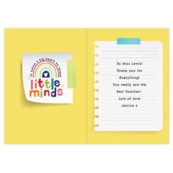 Personalised Shape Little Minds Greeting Card