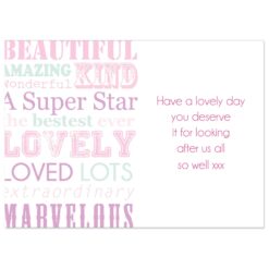 Personalised 'She Is' Card