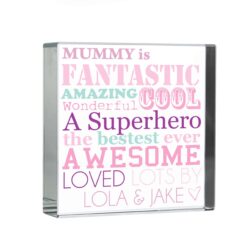 Personalised "She Is" Large Crystal Token