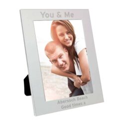 Personalised Silver 5x7 Bold Style Photo Frame