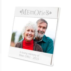 Personalised Silver Memories Square 6x4 Photo Frame