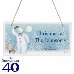 Personalised The Snowman Snow Wonder Wooden Sign